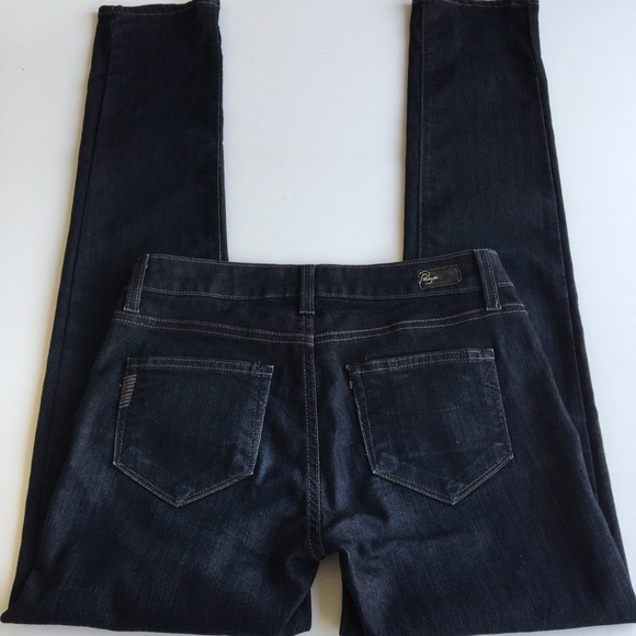 Paige Skyline Skinny Jeans Indigo/Dark blue.  Size 26 Like New Condition. - Picture 4 of 11